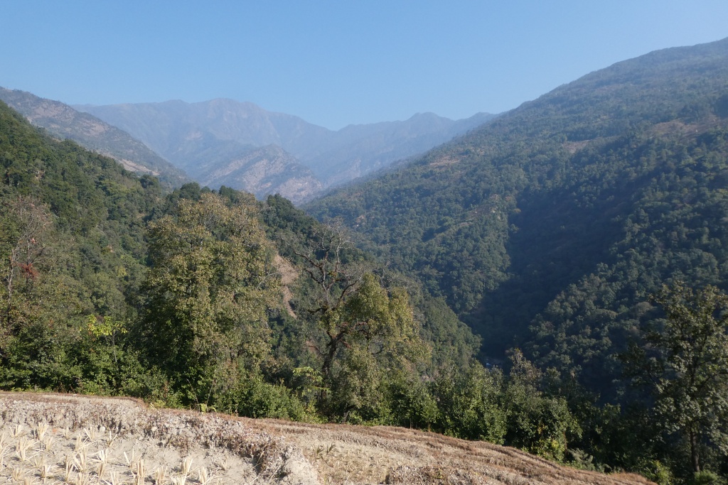 The Sakhuwa valley as seen from above Sisuwa